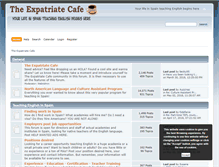 Tablet Screenshot of expatriatecafe.com
